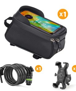 TST®Handlebar Bag + Phone Holder + Bike Lock Set